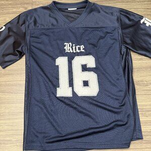 Rice Owls Men's Navy Football Jersey #16 XL Good Condition